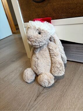 Jellycat Bashful Christmas Bunny NWOT